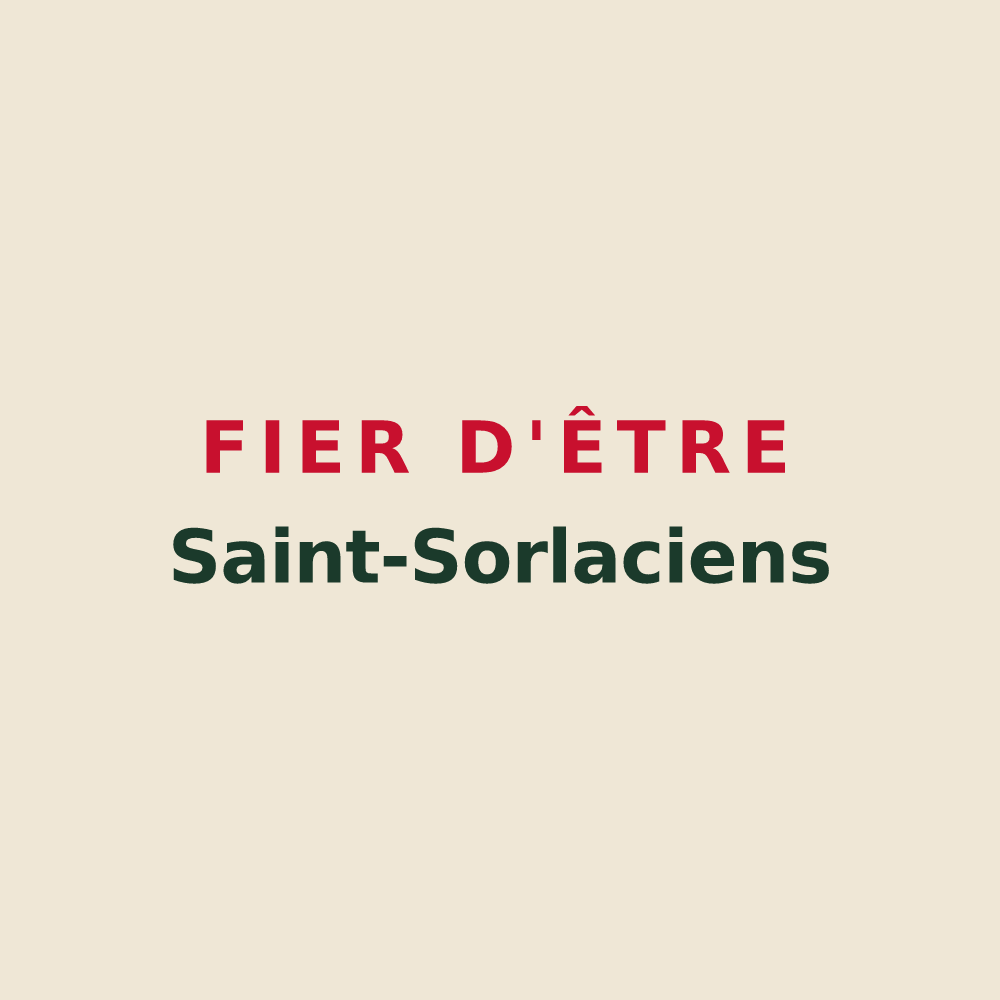 Tote bag « Fier d'être Saint-Sorlaciens » — design pour Saint-Sornin-Leulac