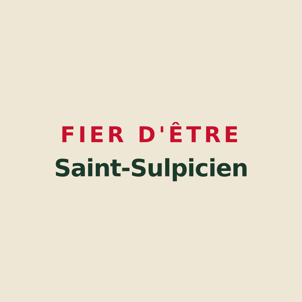 Tote bag « Fier d'être Saint-Sulpicien » — design pour Saint-Sulpice