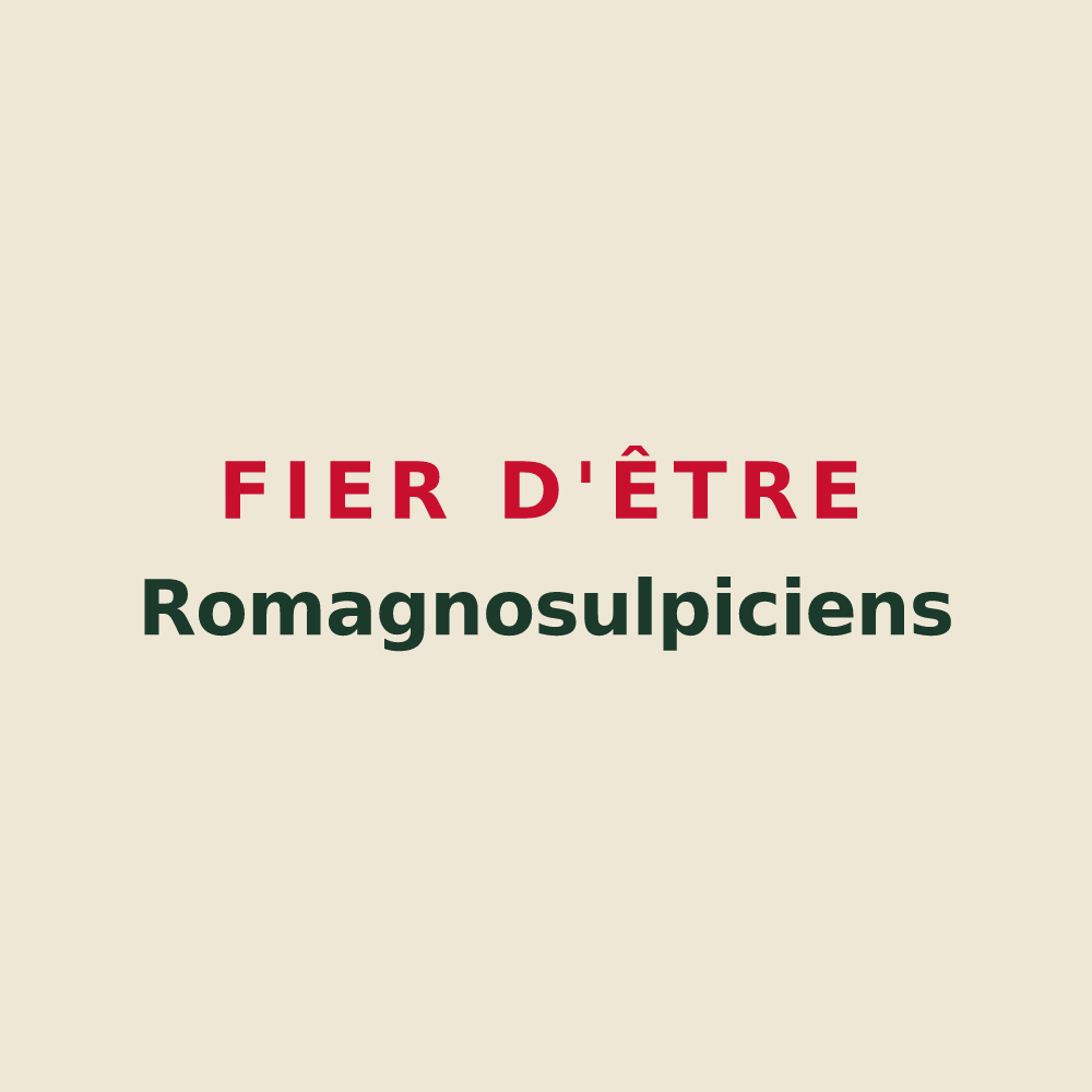 Tote bag « Fier d'être Romagnosulpiciens » — design pour Saint-Sulpice-de-Roumagnac
