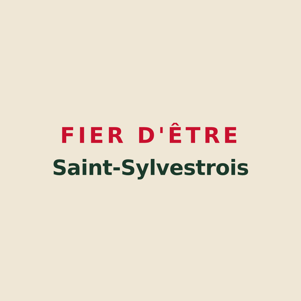 Tote bag « Fier d'être Saint-Sylvestrois » — design pour Saint-Sylvestre