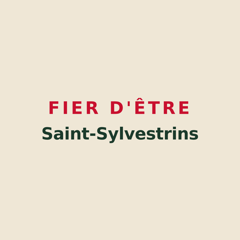 Tote bag « Fier d'être Saint-Sylvestrins » — design pour Saint-Sylvestre
