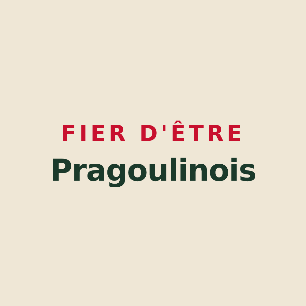 Tote bag « Fier d'être Pragoulinois » — design pour Saint-Sylvestre-Pragoulin