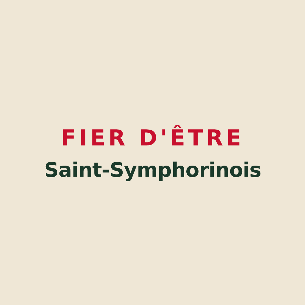 Tote bag « Fier d'être Saint-Symphorinois » — design pour Saint-Symphorien