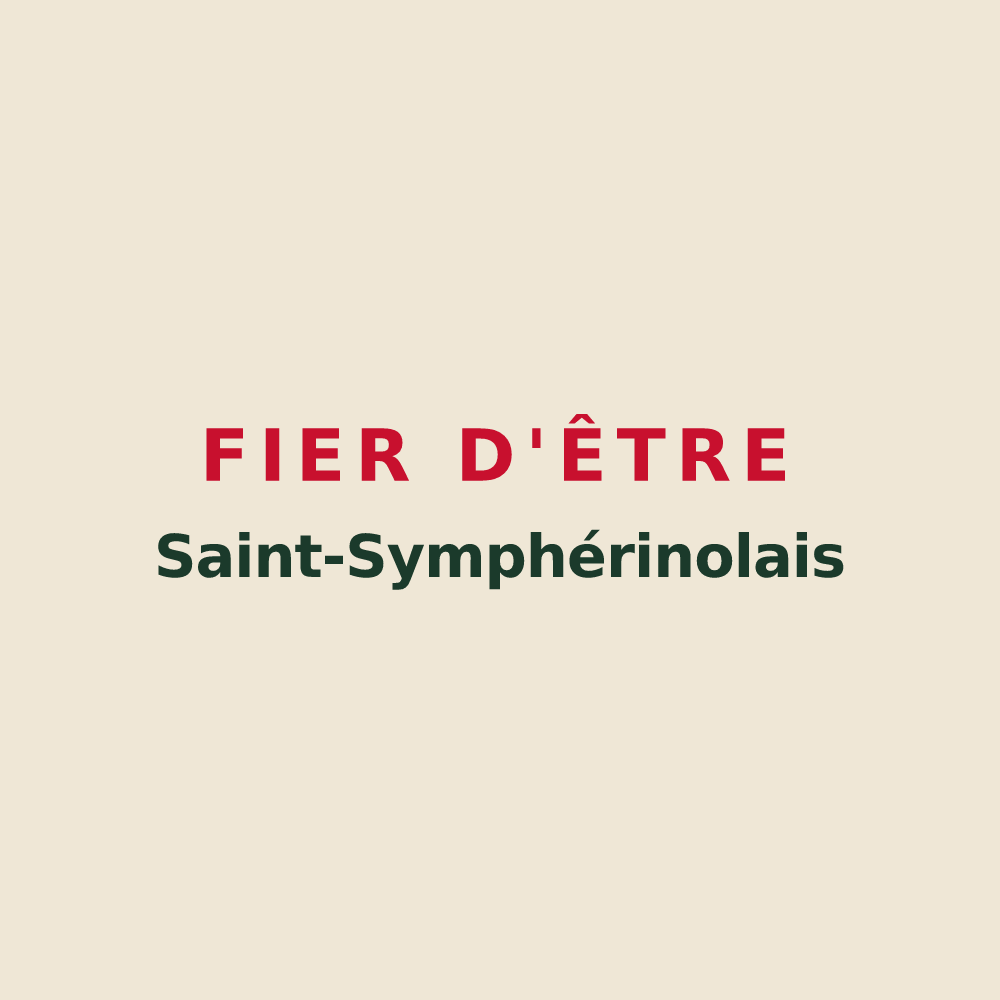 Tote bag « Fier d'être Saint-Symphérinolais » — design pour Saint-Symphorien-des-Bruyères