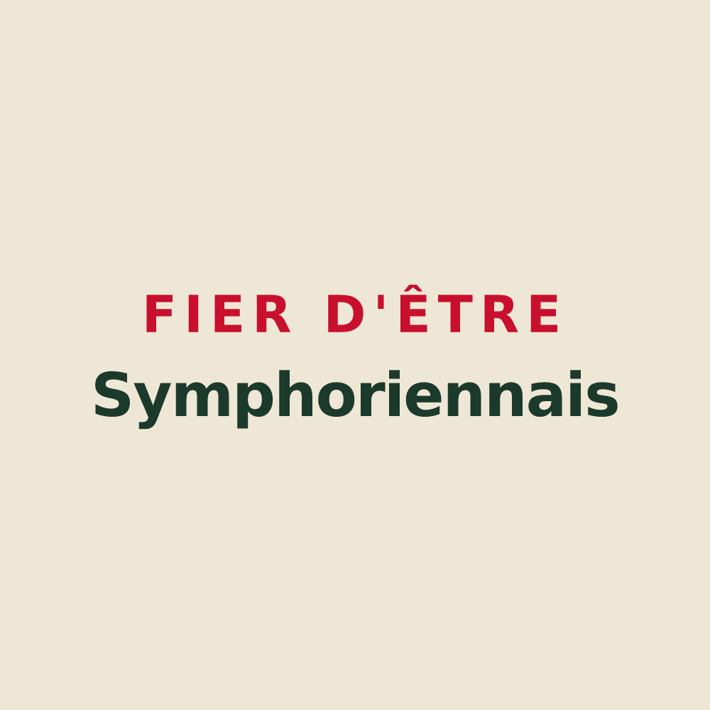 Tote bag « Fier d'être Symphoriennais » — design pour Saint-Symphorien
