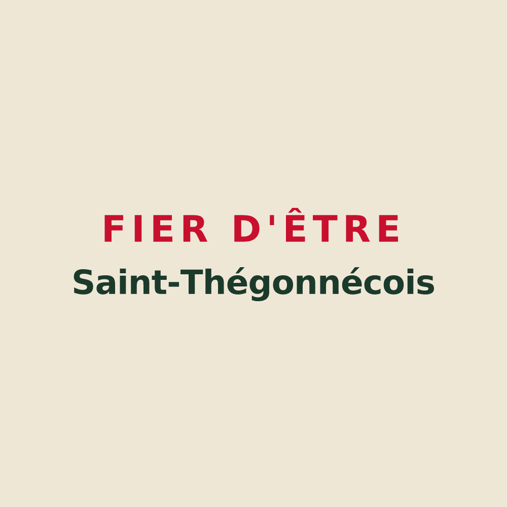 Tote bag « Fier d'être Saint-Thégonnécois » — design pour Saint-Thégonnec Loc-Eguiner