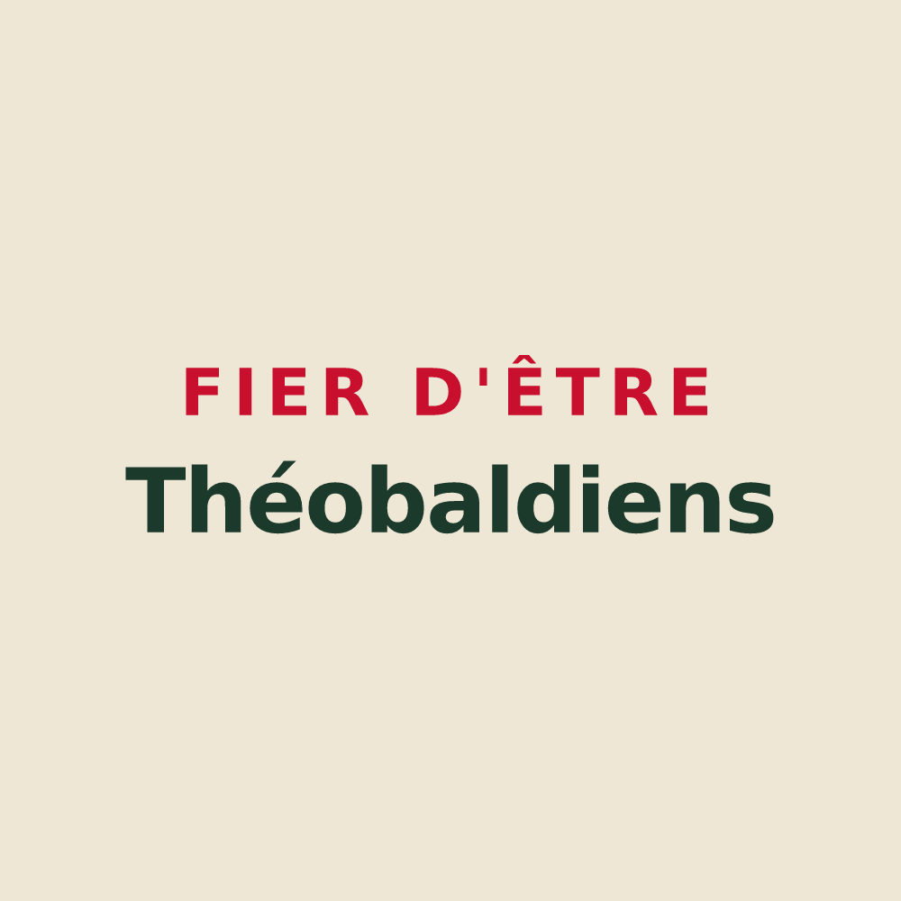 Tote bag « Fier d'être Théobaldiens » — design pour Saint-Thiébault