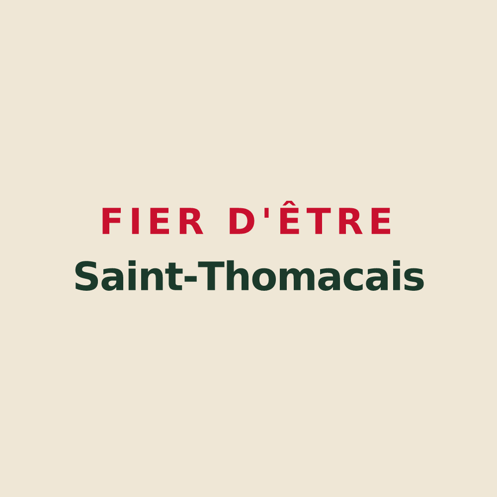 Tote bag « Fier d'être Saint-Thomacais » — design pour Saint-Thomas-de-Conac