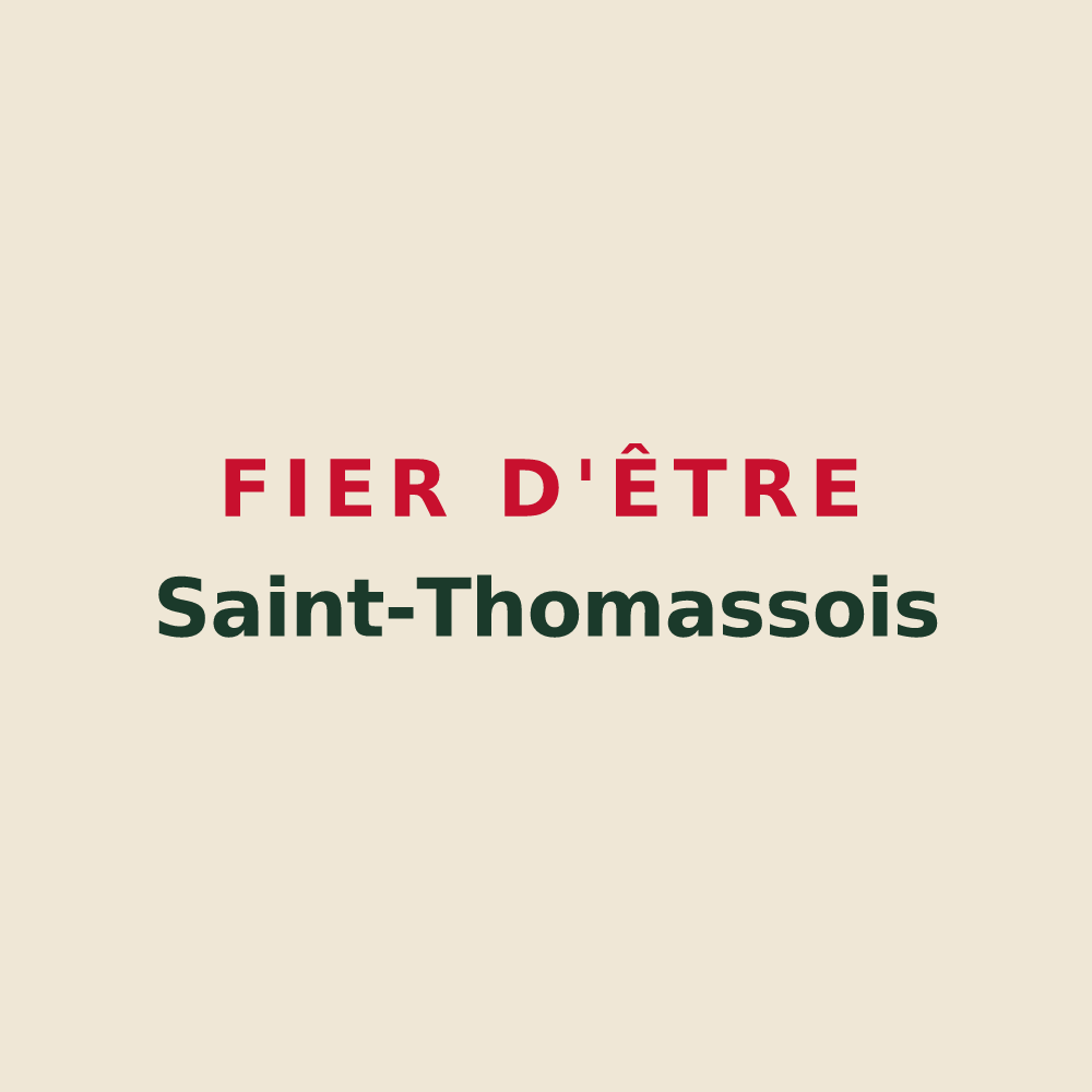 Tote bag « Fier d'être Saint-Thomassois » — design pour Saint-Thomas-en-Royans