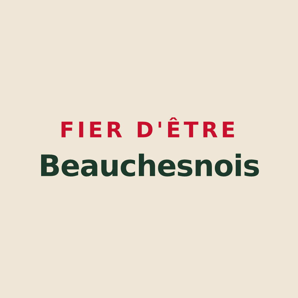 Tote bag « Fier d'être Beauchesnois » — design pour Saint-Thual