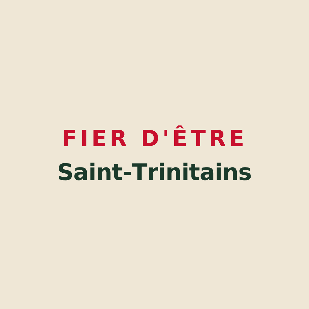 Tote bag « Fier d'être Saint-Trinitains » — design pour Saint-Trinit