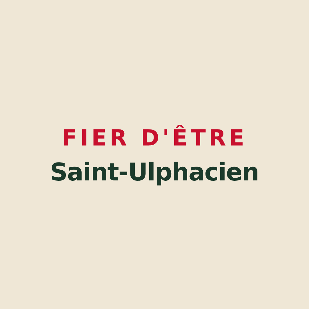 Tote bag « Fier d'être Saint-Ulphacien » — design pour Saint-Ulphace