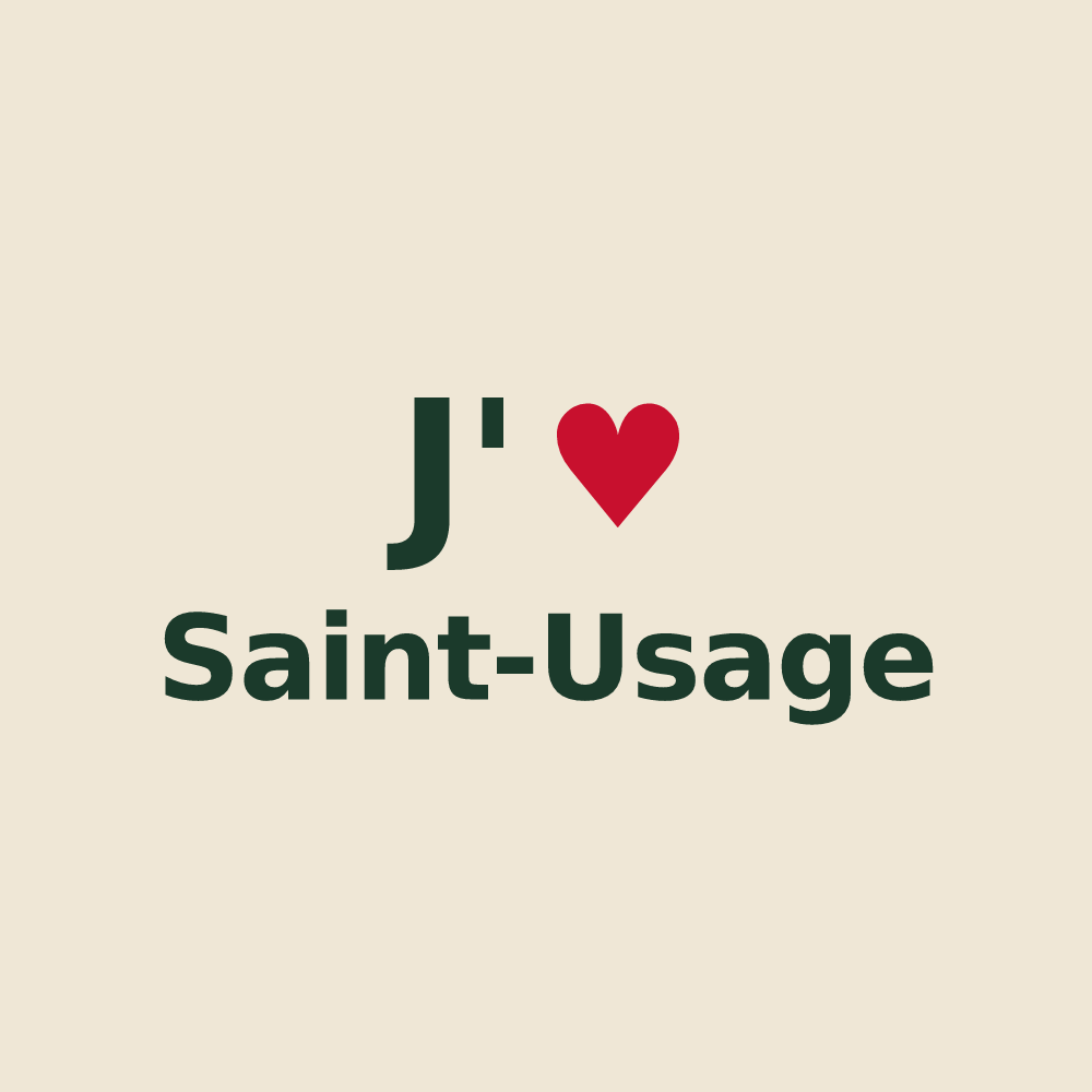 Tote bag personnalisé Saint-Usage — design J'aime Saint-Usage