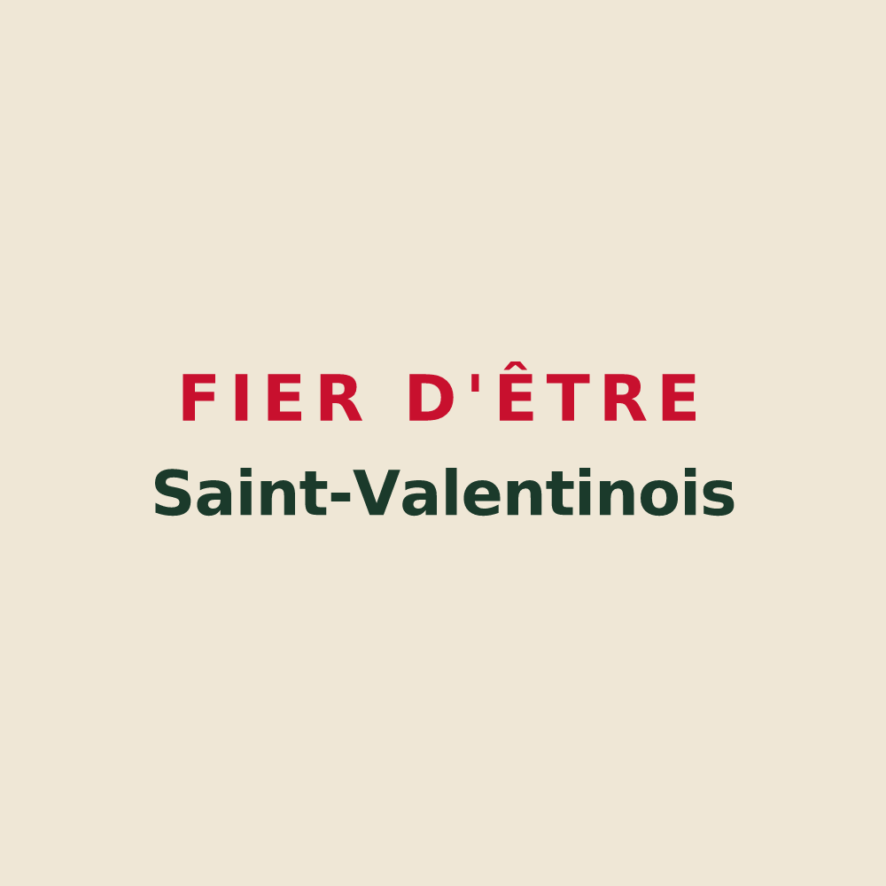 Tote bag « Fier d'être Saint-Valentinois » — design pour Saint-Valentin