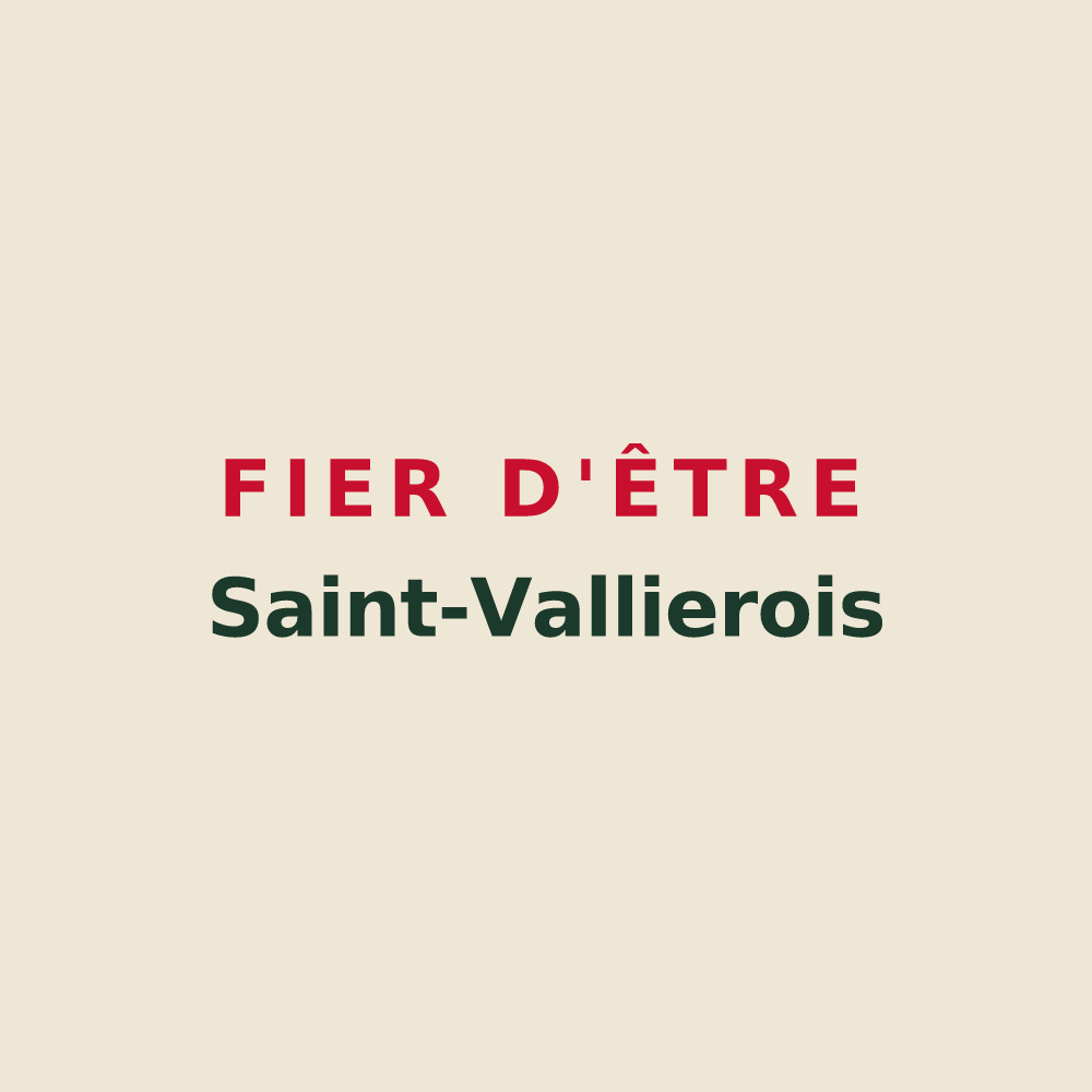Tote bag « Fier d'être Saint-Vallierois » — design pour Saint-Vallier-sur-Marne