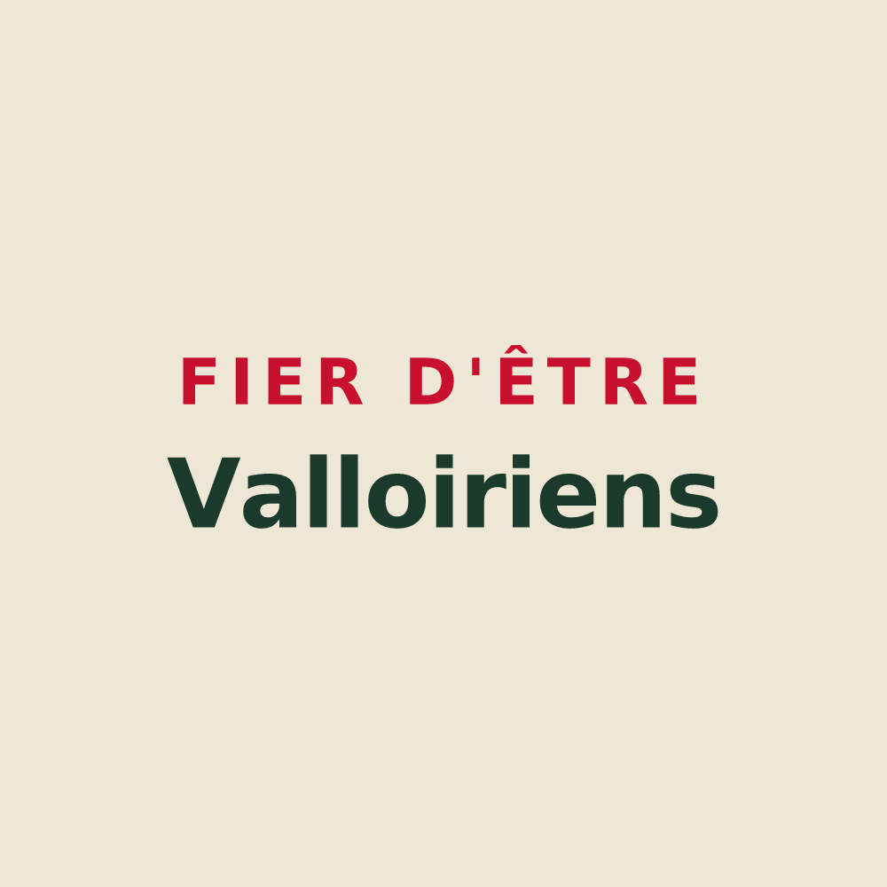 Tote bag « Fier d'être Valloiriens » — design pour Saint-Vallier