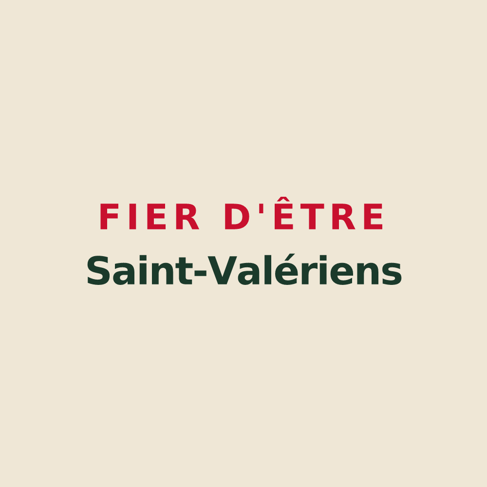 Tote bag « Fier d'être Saint-Valériens » — design pour Saint-Vaury