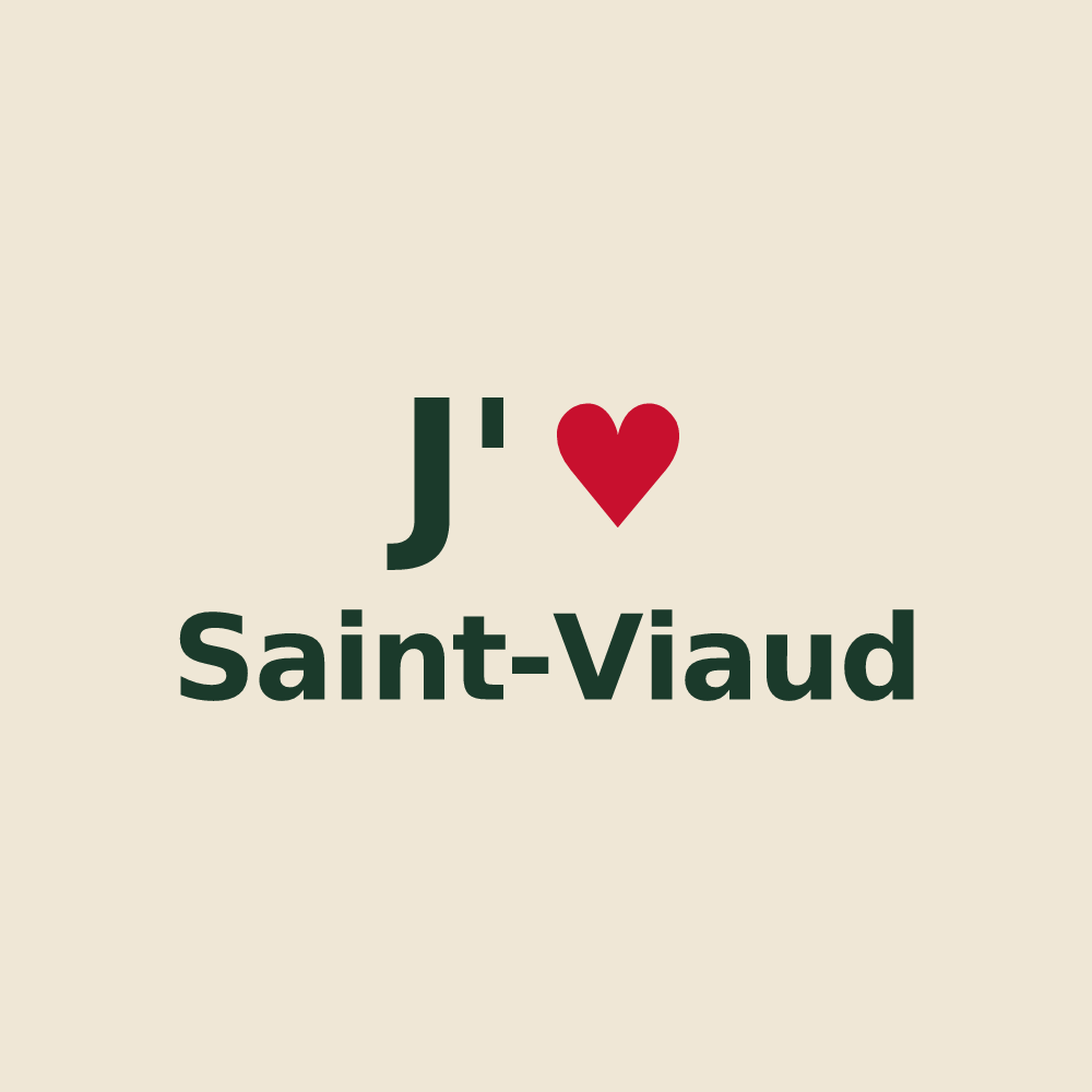 Tote bag personnalisé Saint-Viaud — design J'aime Saint-Viaud