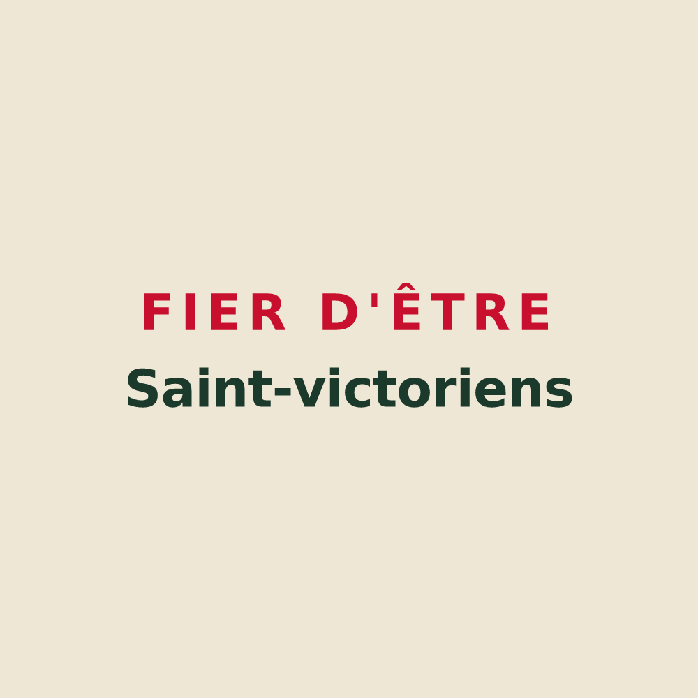 Tote bag « Fier d'être Saint-victoriens » — design pour Saint-Victor-de-Buthon