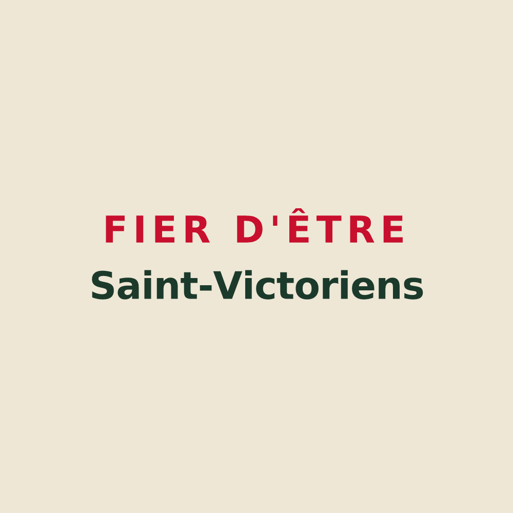 Tote bag « Fier d'être Saint-Victoriens » — design pour Saint-Victor-de-Cessieu