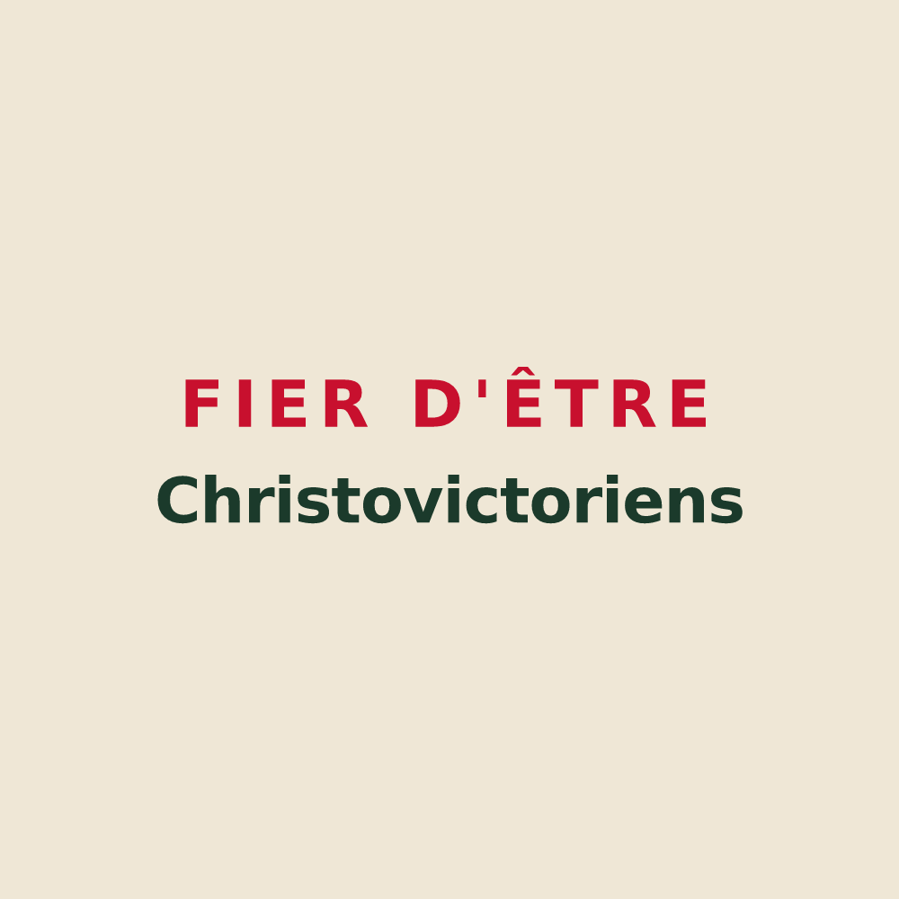 Tote bag « Fier d'être Christovictoriens » — design pour Saint-Victor-de-Chrétienville