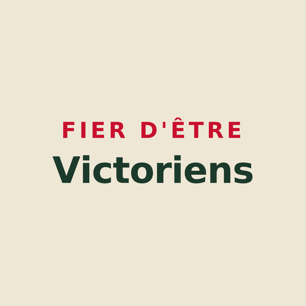 Tote bag « Fier d'être Victoriens » — design pour Saint-Victor-l'Abbaye