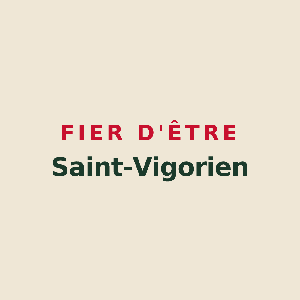 Tote bag « Fier d'être Saint-Vigorien » — design pour Saint-Vigor-le-Grand