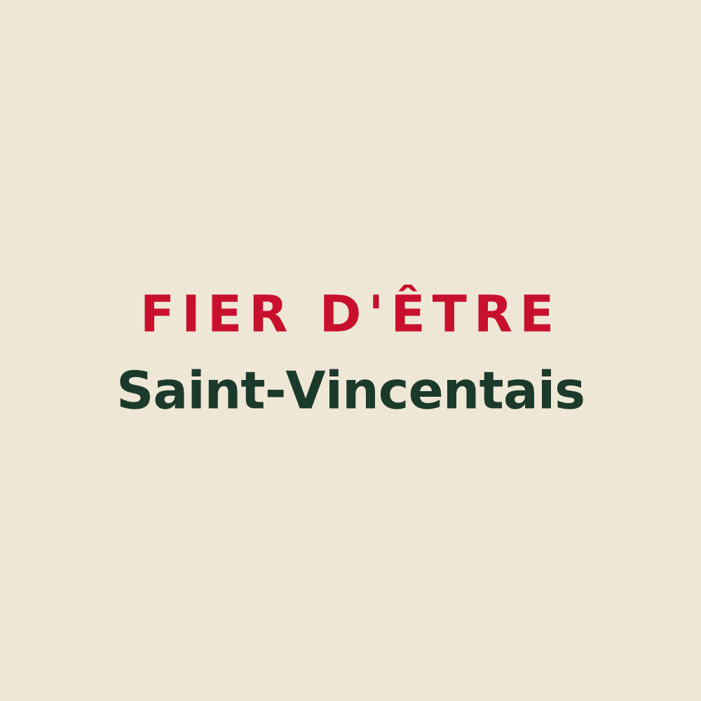 Tote bag « Fier d'être Saint-Vincentais » — design pour Saint-Vincent-Cramesnil
