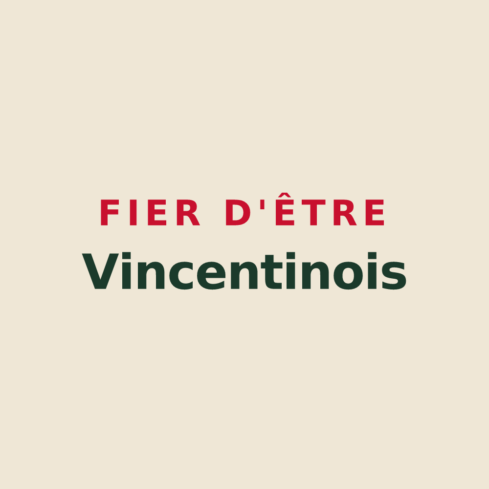 Tote bag « Fier d'être Vincentinois » — design pour Saint-Vincent-de-Boisset