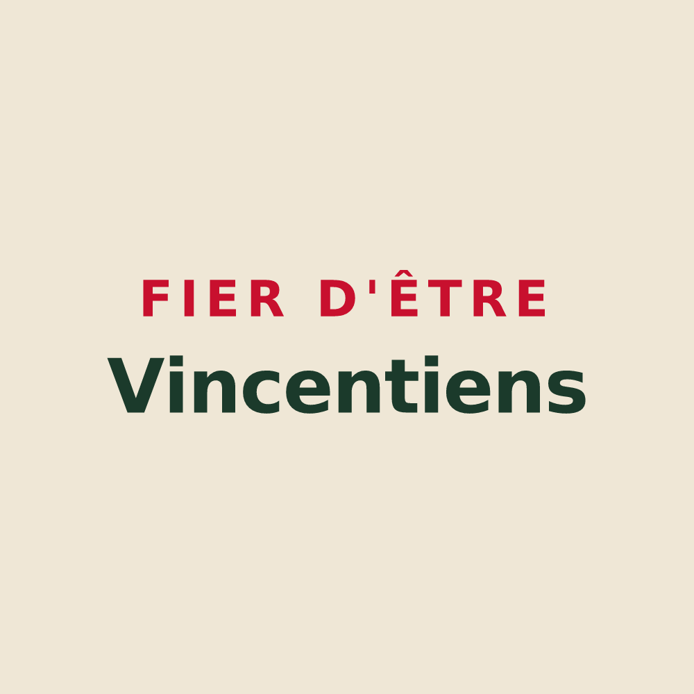 Tote bag « Fier d'être Vincentiens » — design pour Saint-Vincent-de-Paul