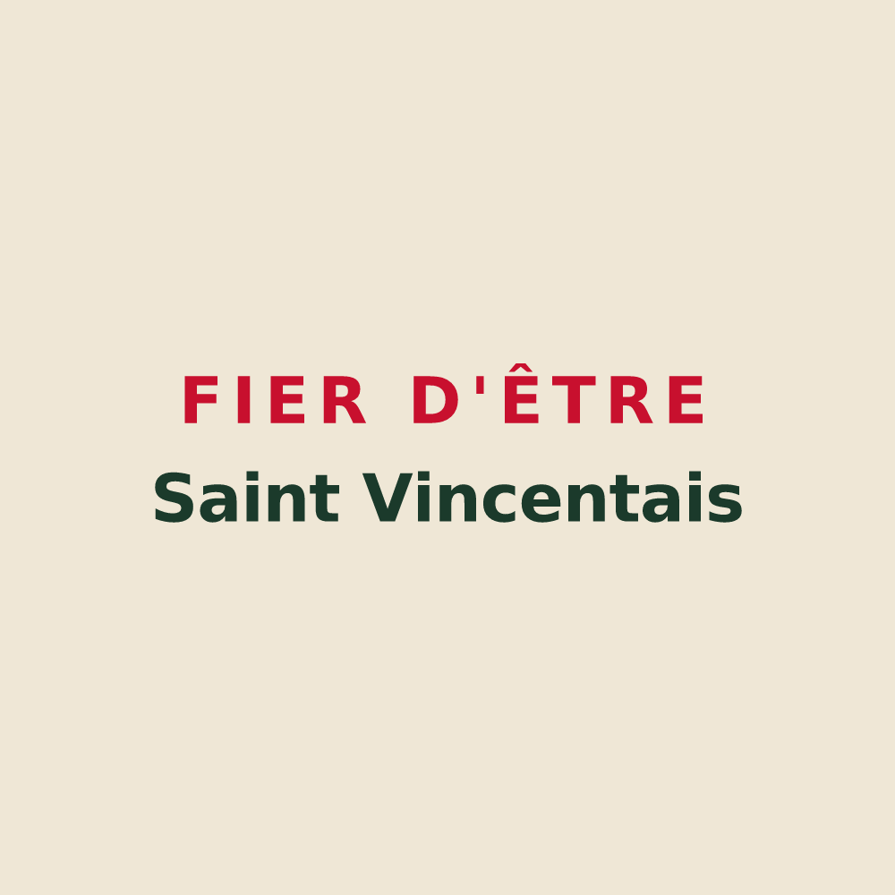 Tote bag « Fier d'être Saint Vincentais » — design pour Saint-Vincent-sur-l'Isle
