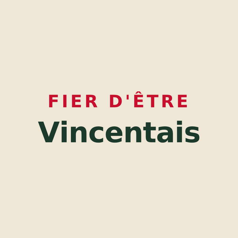 Tote bag « Fier d'être Vincentais » — design pour Saint-Vincent-sur-Oust