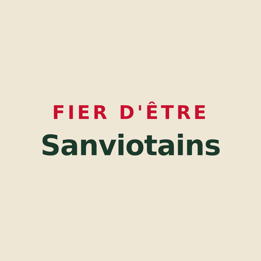 Tote bag « Fier d'être Sanviotains » — design pour Saint-Vital