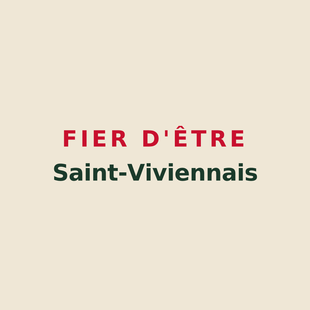 Tote bag « Fier d'être Saint-Viviennais » — design pour Saint-Vivien-de-Monségur