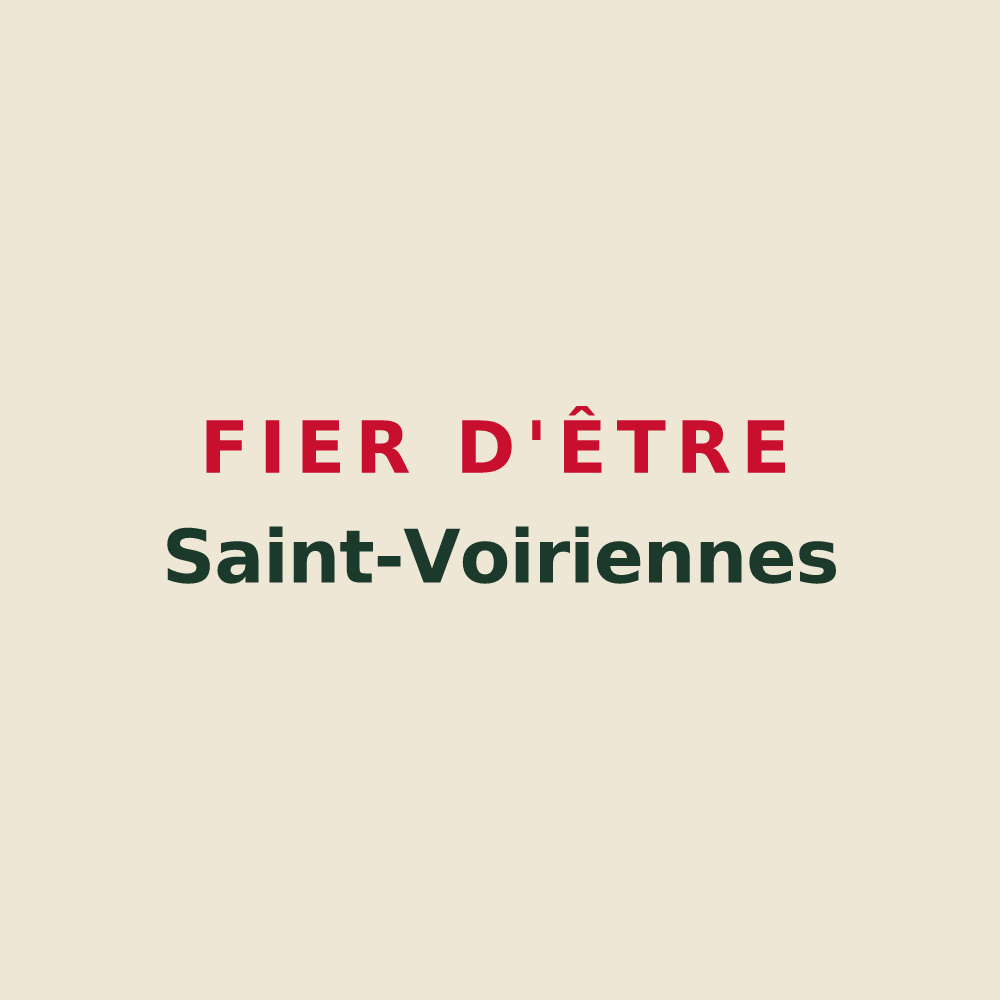Tote bag « Fier d'être Saint-Voiriennes » — design pour Saint-Voir