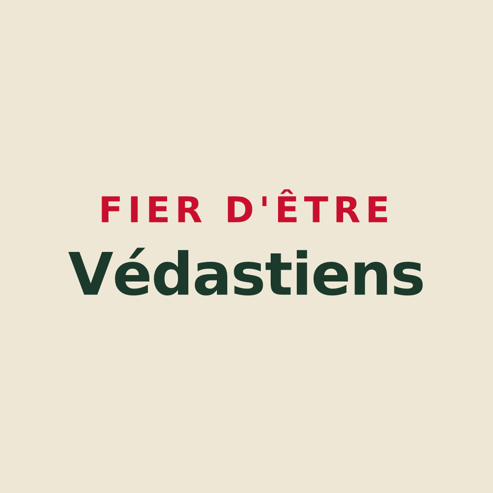Tote bag « Fier d'être Védastiens » — design pour Saint-Waast