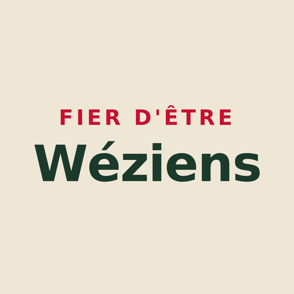 Tote bag « Fier d'être Wéziens » — design pour Saint-Witz