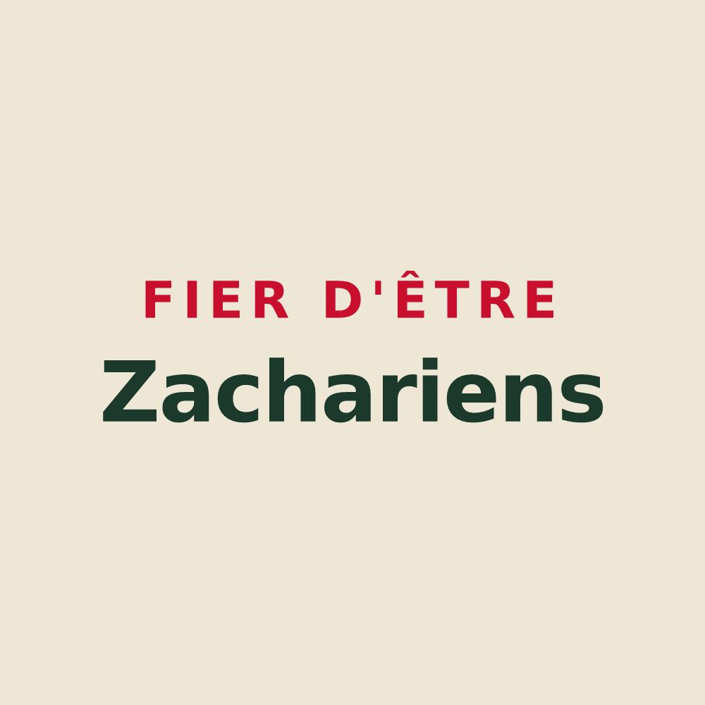 Tote bag « Fier d'être Zachariens » — design pour Saint-Zacharie