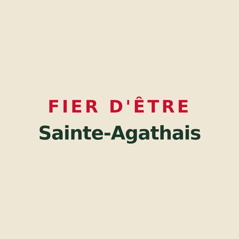 Tote bag « Fier d'être Sainte-Agathais » — design pour Sainte-Agathe-d'Aliermont