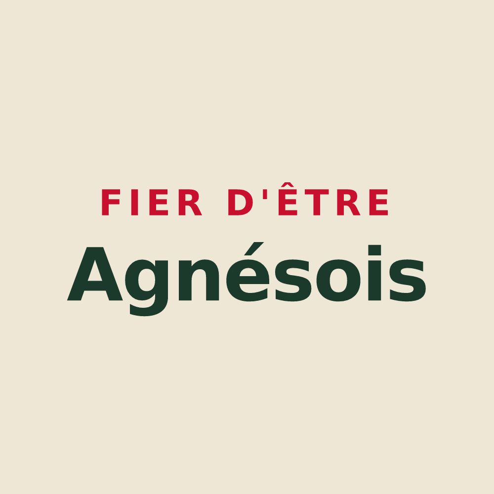 Tote bag « Fier d'être Agnésois » — design pour Sainte-Agnès