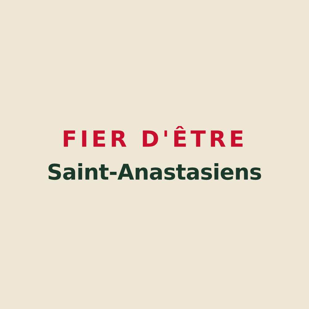 Tote bag « Fier d'être Saint-Anastasiens » — design pour Sainte-Anastasie-sur-Issole