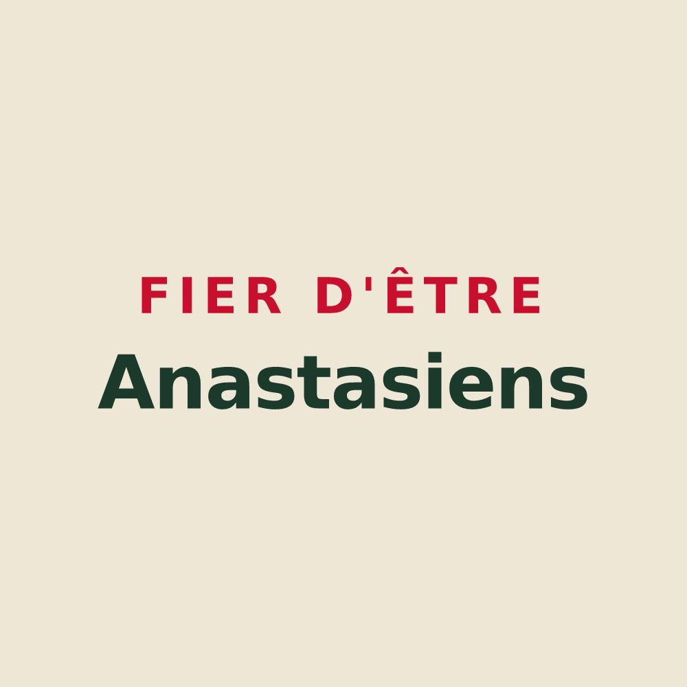 Tote bag « Fier d'être Anastasiens » — design pour Sainte-Anastasie