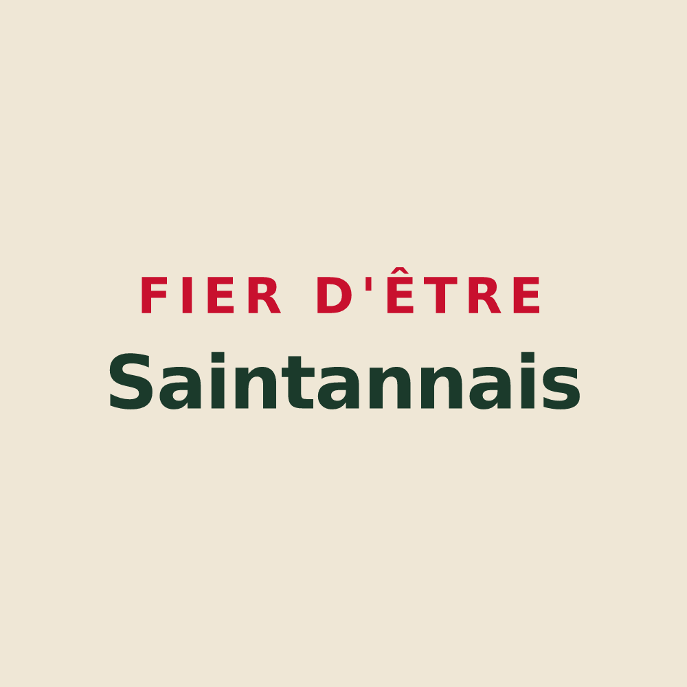 Tote bag « Fier d'être Saintannais » — design pour Sainte-Anne