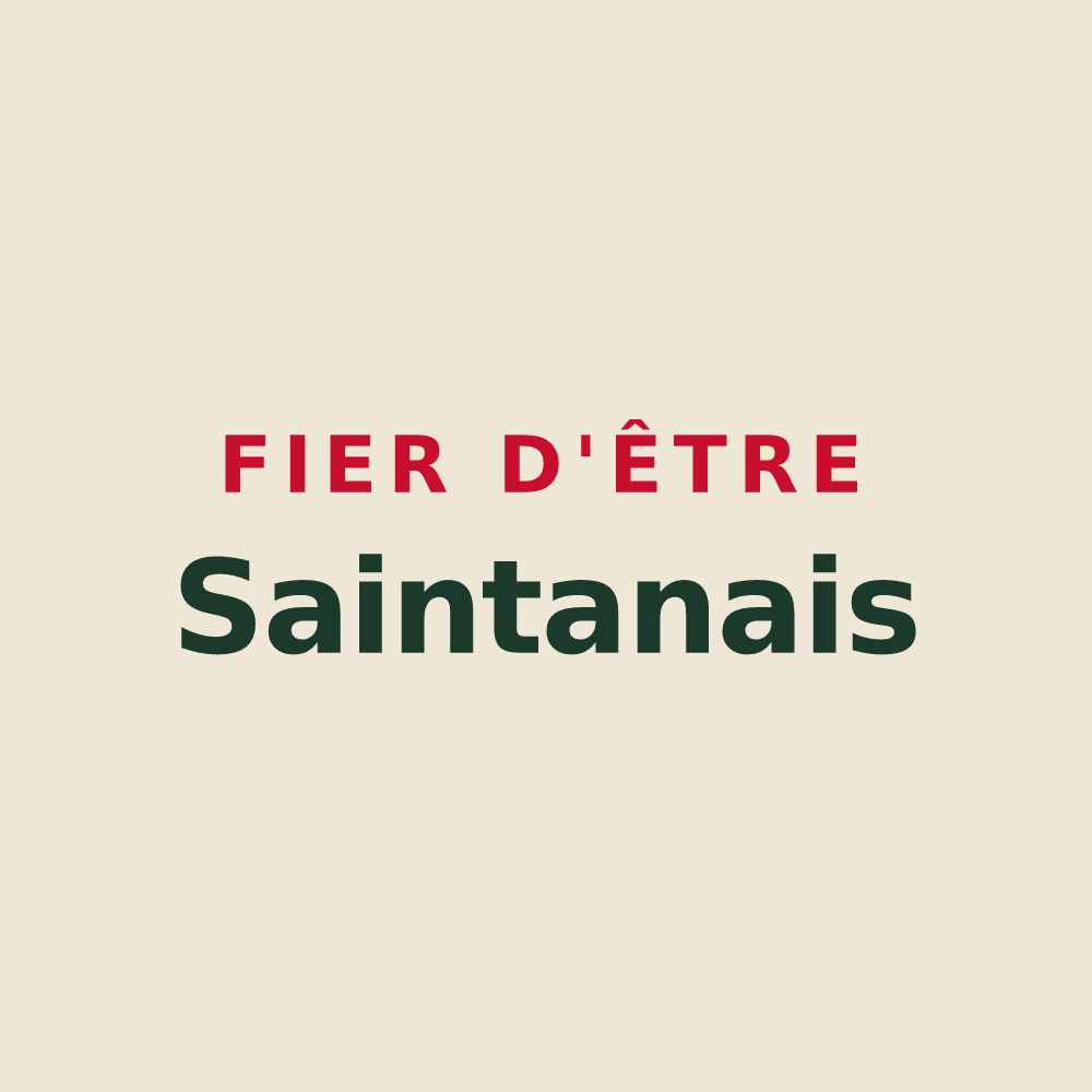 Tote bag « Fier d'être Saintanais » — design pour Sainte-Anne-sur-Vilaine