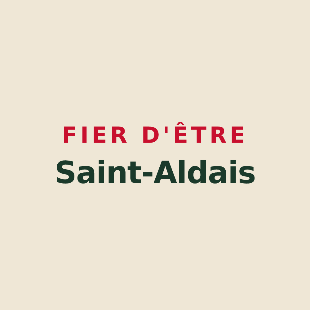 Tote bag « Fier d'être Saint-Aldais » — design pour Sainte-Aulde
