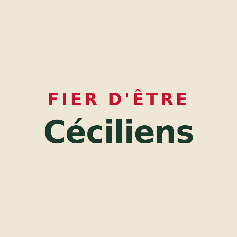 Tote bag « Fier d'être Céciliens » — design pour Sainte-Cécile