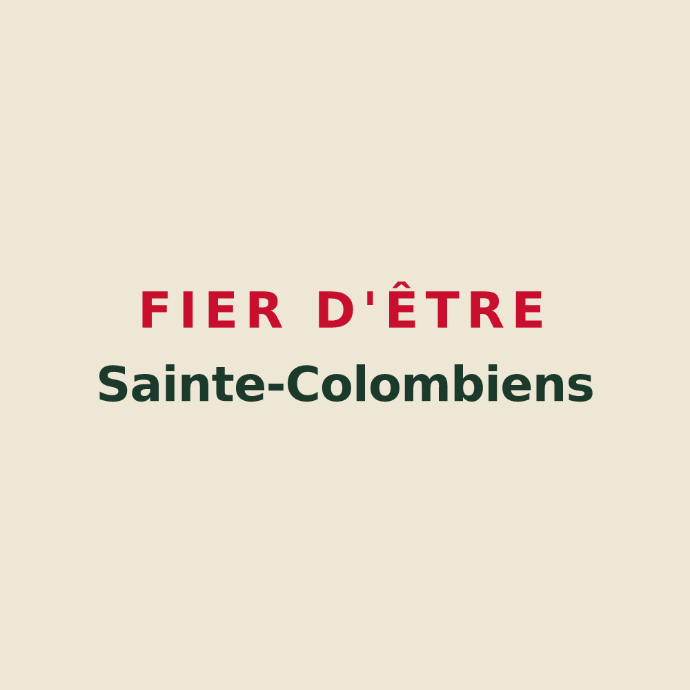 Tote bag « Fier d'être Sainte-Colombiens » — design pour Sainte-Colombe