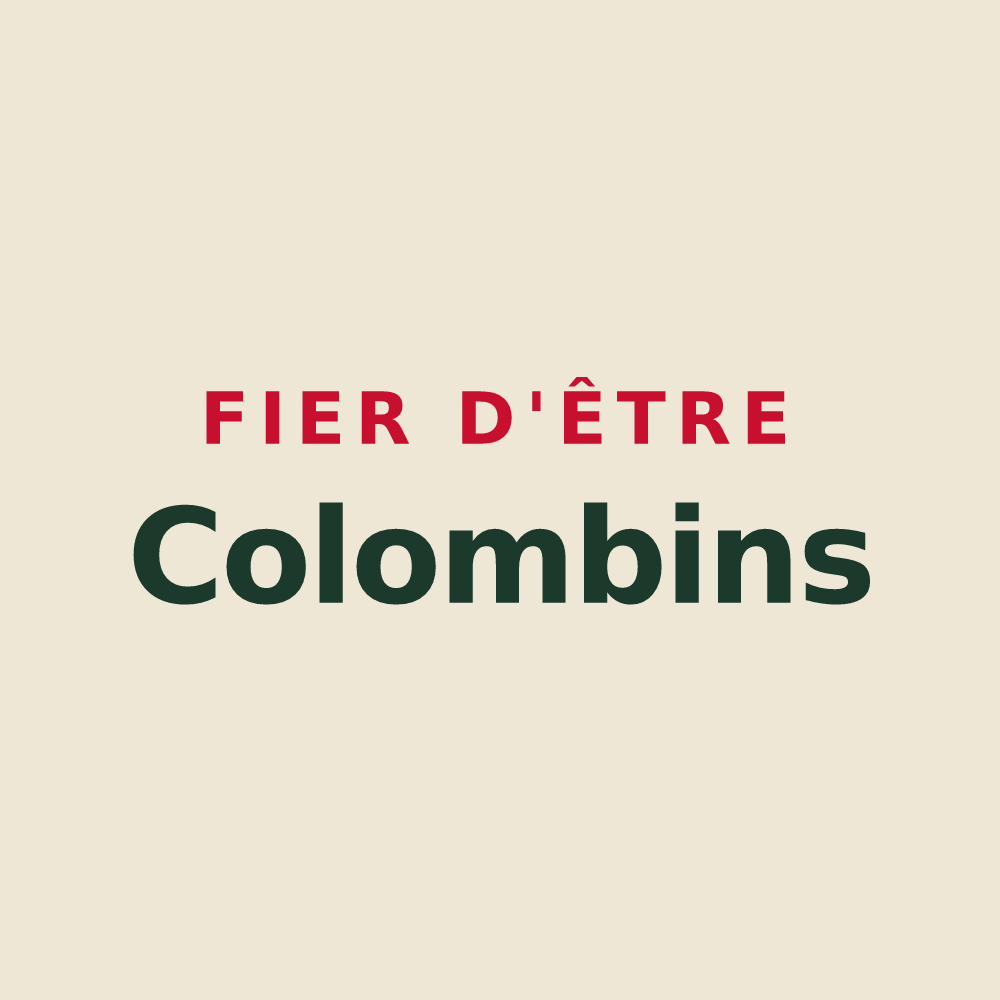 Tote bag « Fier d'être Colombins » — design pour Sainte-Colombe