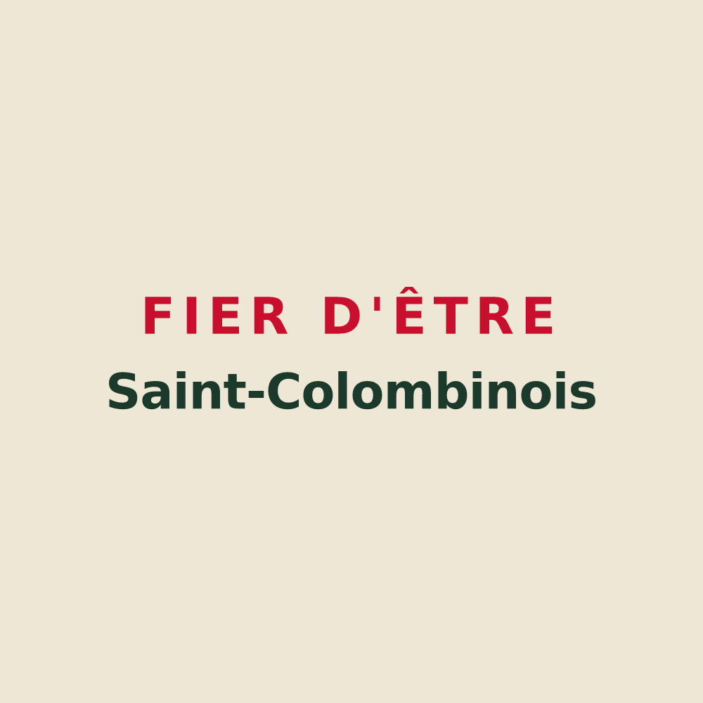 Tote bag « Fier d'être Saint-Colombinois » — design pour Sainte-Colombe