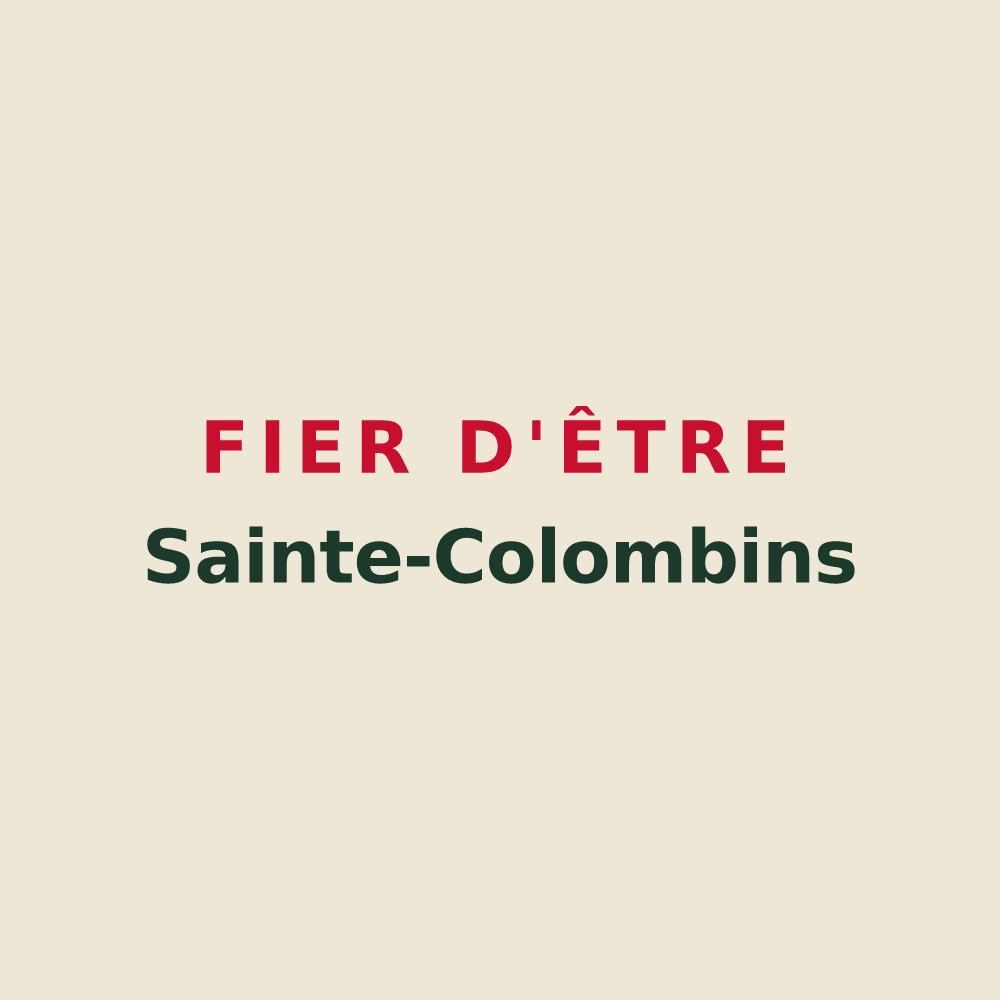 Tote bag « Fier d'être Sainte-Colombins » — design pour Sainte-Colombe-en-Bruilhois